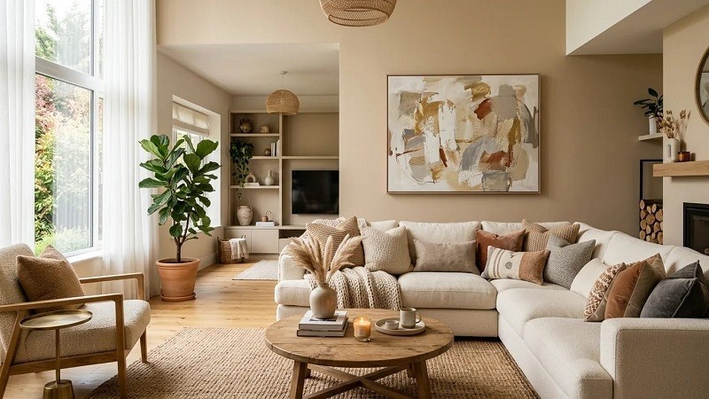 Trisha from The Home Trotters modern living room interior design and home decor ideas